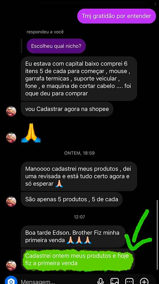 Depoimento de aluno 2
