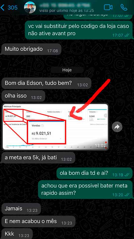 Depoimento de aluno 1