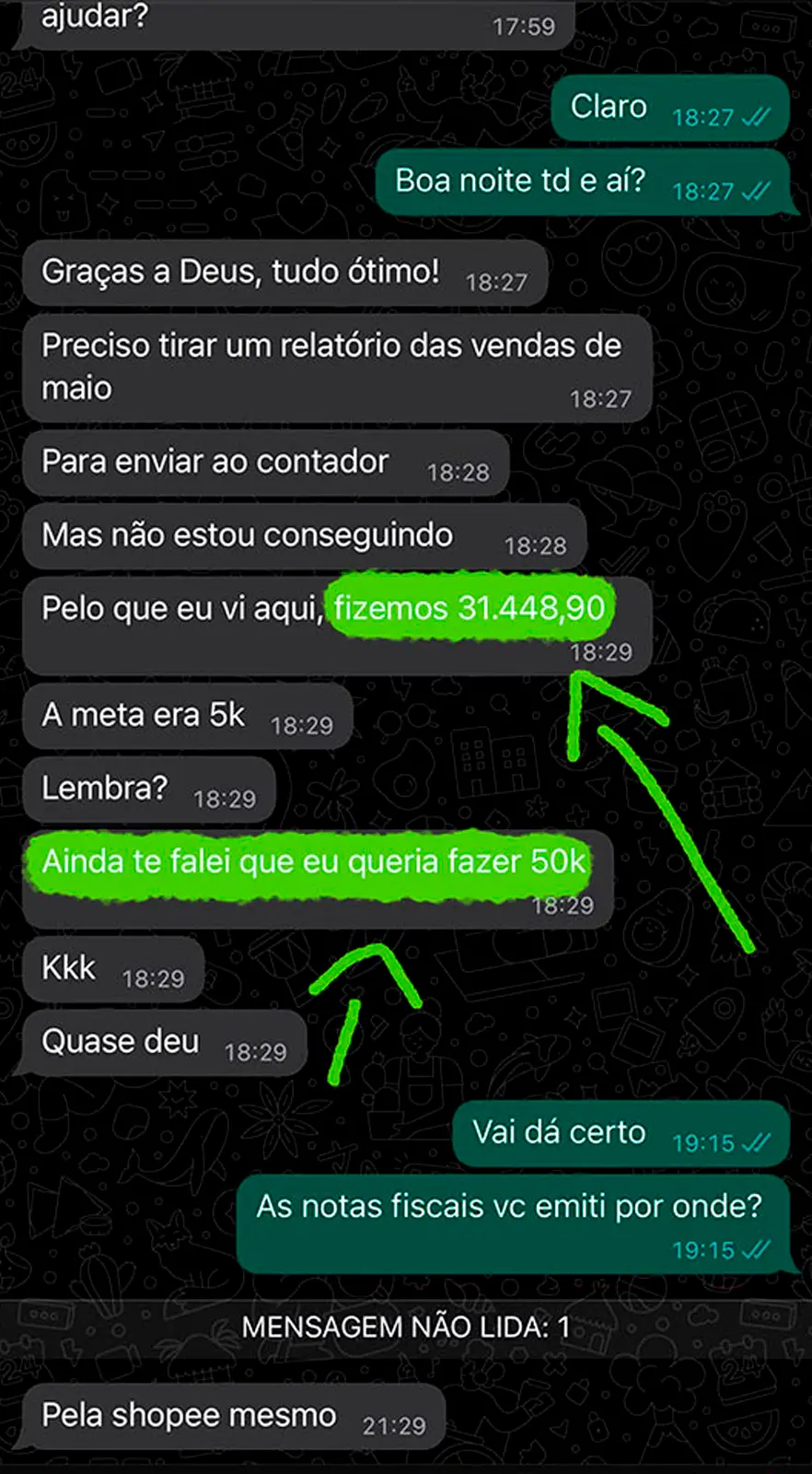 Depoimento de aluno 7