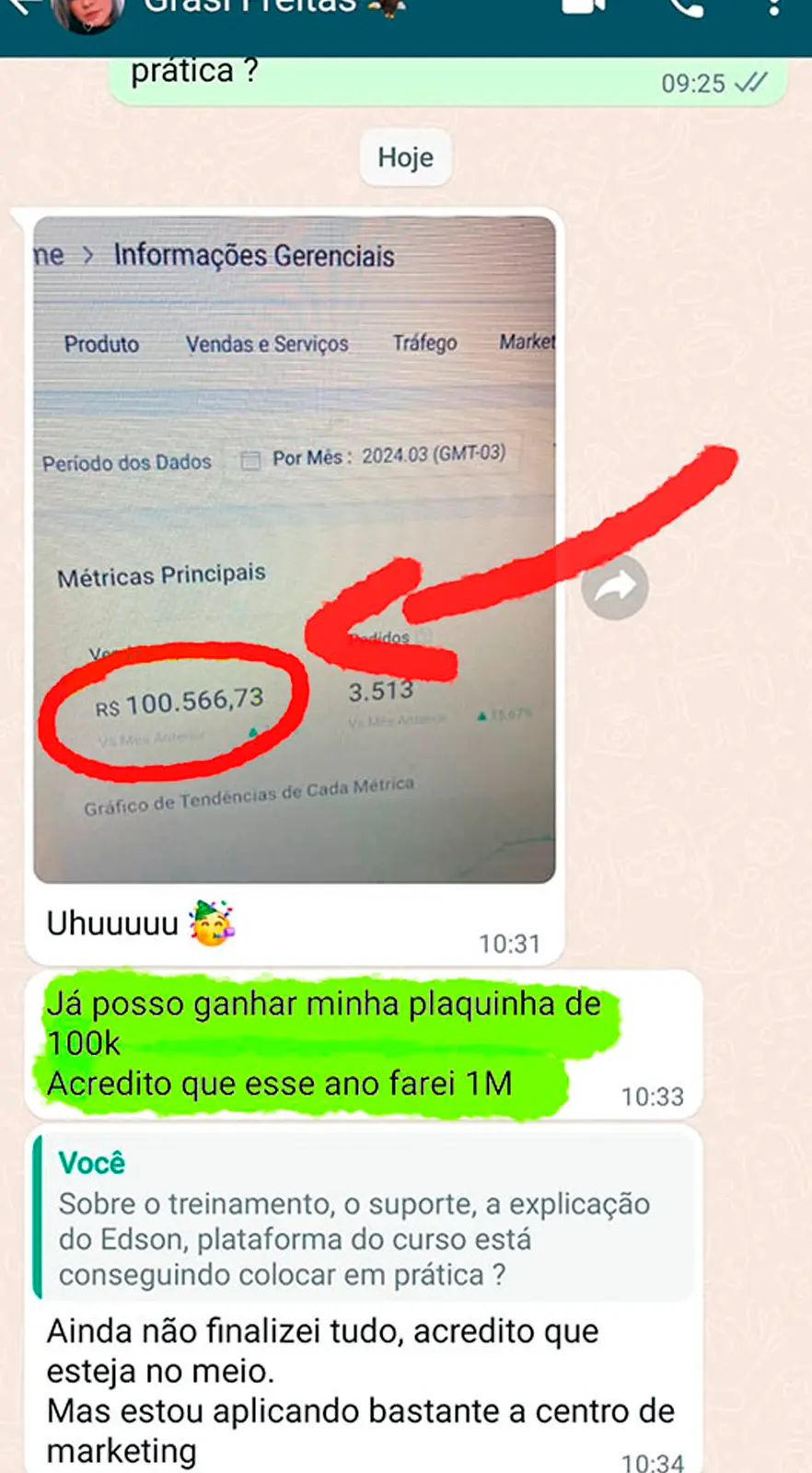 Depoimento Aluno